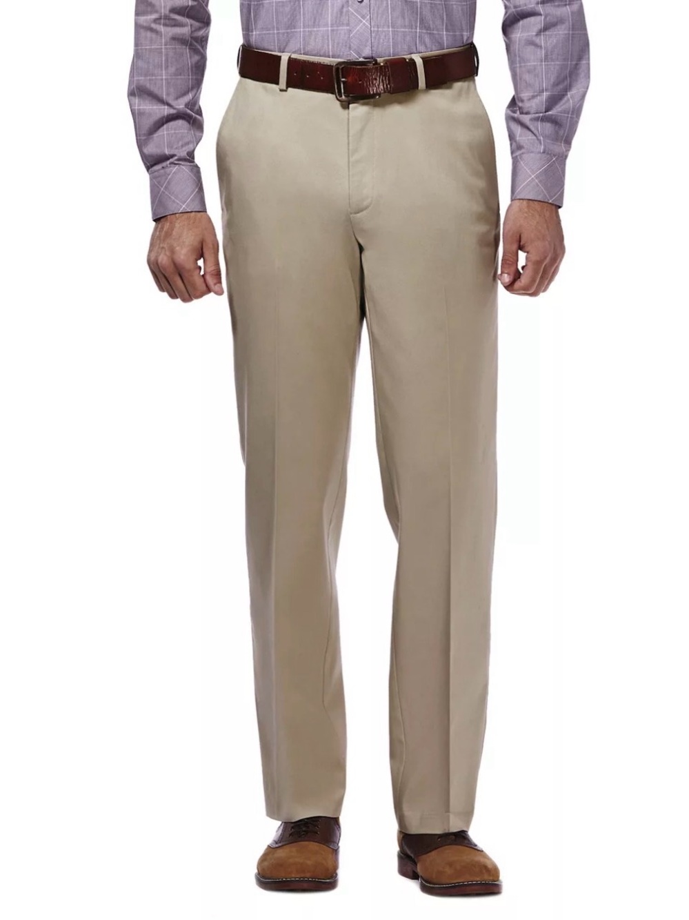 Any3 for $40. Haggar Men's Flat-Front Dress Pants - Khaki 42x32